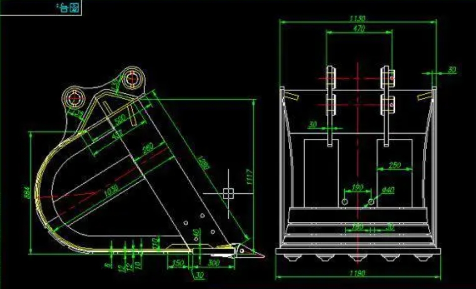 La capacidad del cubo de excavador