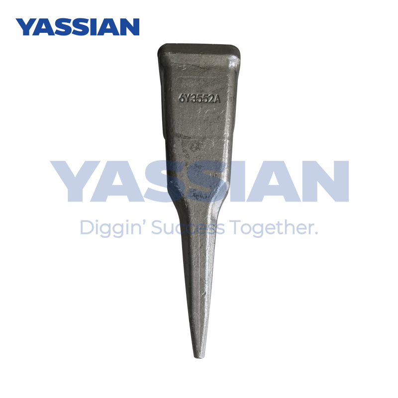 Dientes del cucharón de forja para piezas de repuesto de excavadora 6Y3552A