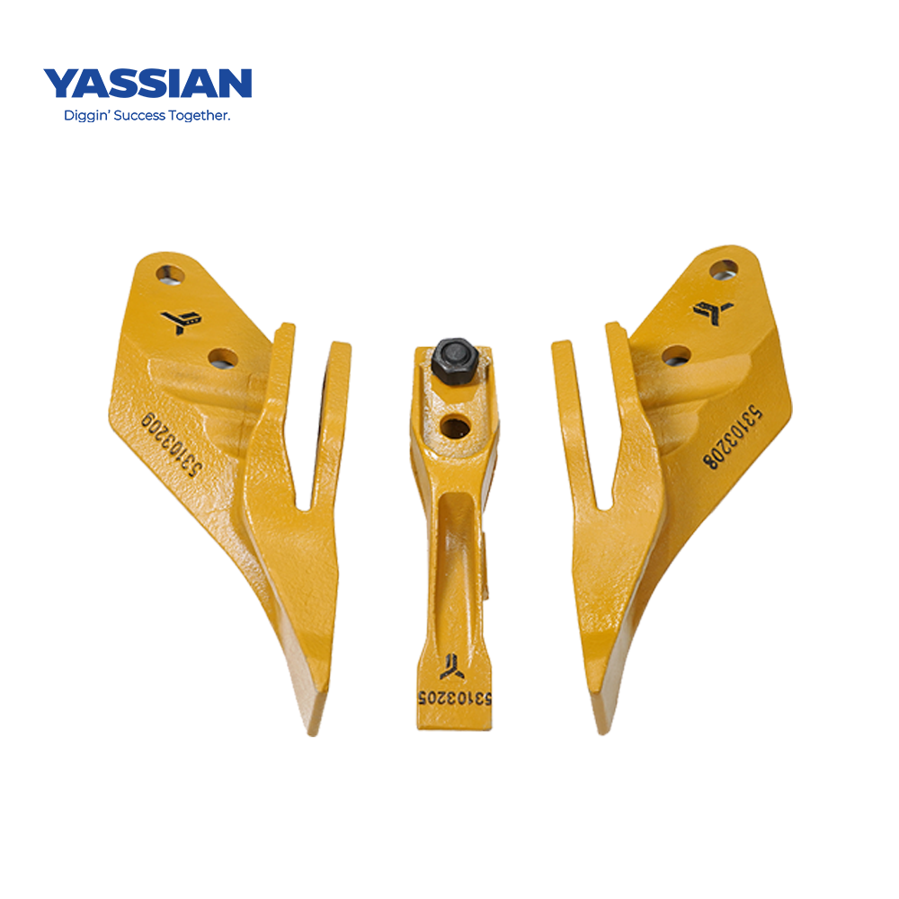53103205 -JCB 3CX Min Excavator Roca Forgada Punto de retroceso de la retroceso Cutter Bolt sobre dientes del cubo