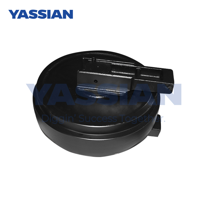 EXCAVATOR Rueda delantera delantera E325 Piezas de repuesto de tren de rodaje Conjunto de rodillo de rolio delantero