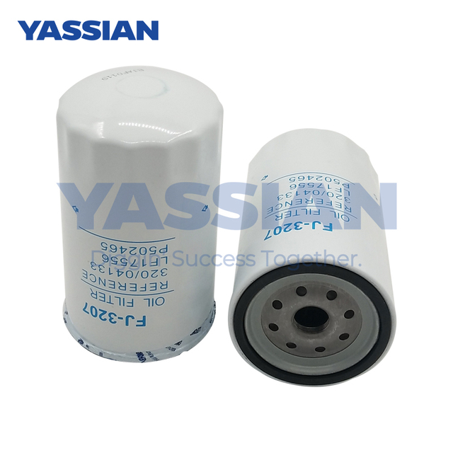 Filtro de aceite de excavador 32004133 Papel plegado por micras 
