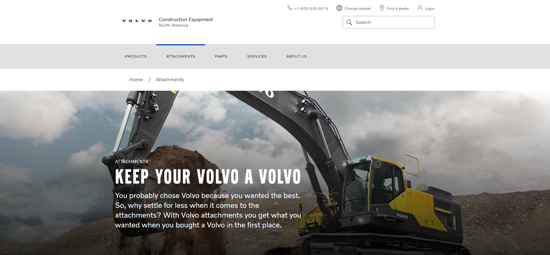Equipo de construcci&oacute;n de Volvo
