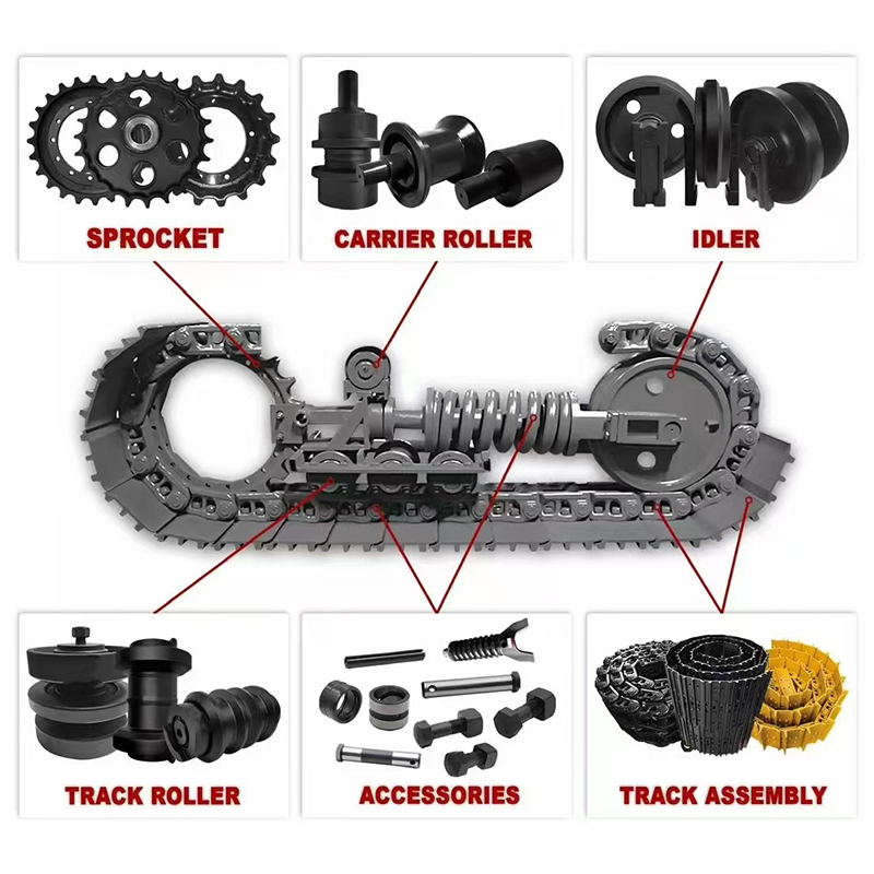 Doser Bottom Bott Roller Bulldozer Parts Roller de pista para Komatsu D8N D8K D8L D8T