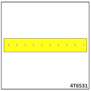Caterpillar D7 Double Bisel Blade Cutting Edge 25 mm 4T6531