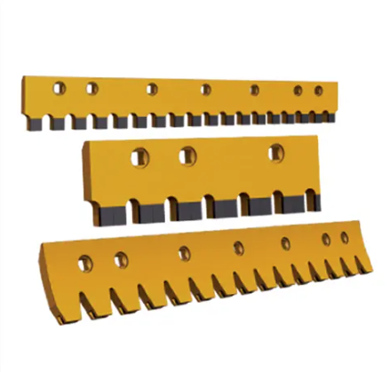 Aplicaciones de filos dentados en minería, construcción y maquinaria pesada